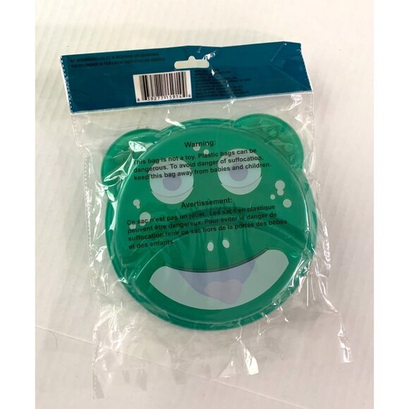 Angel of Mine Divided Plate pack of 2 Green Turtle 7.75 in New Plastic NO BPA - Picture 3 of 3